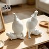Animal Themed Home Decor Clumsy Hippo Bookends, Funny Heavy Resin Acrobatic Bookend Holders, Creative Notebook Stand Duty Book Ends for