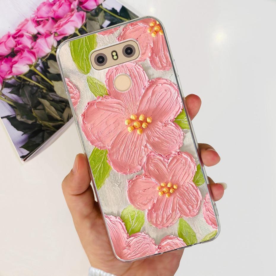 Чехол для LG Q6 Plus H870 H871 G600L G600K G600S Милый Цветочный Кот Узор Мягкий Силикон ТПУ Чехлы для Телефона для LG G6 G 6 G6plus