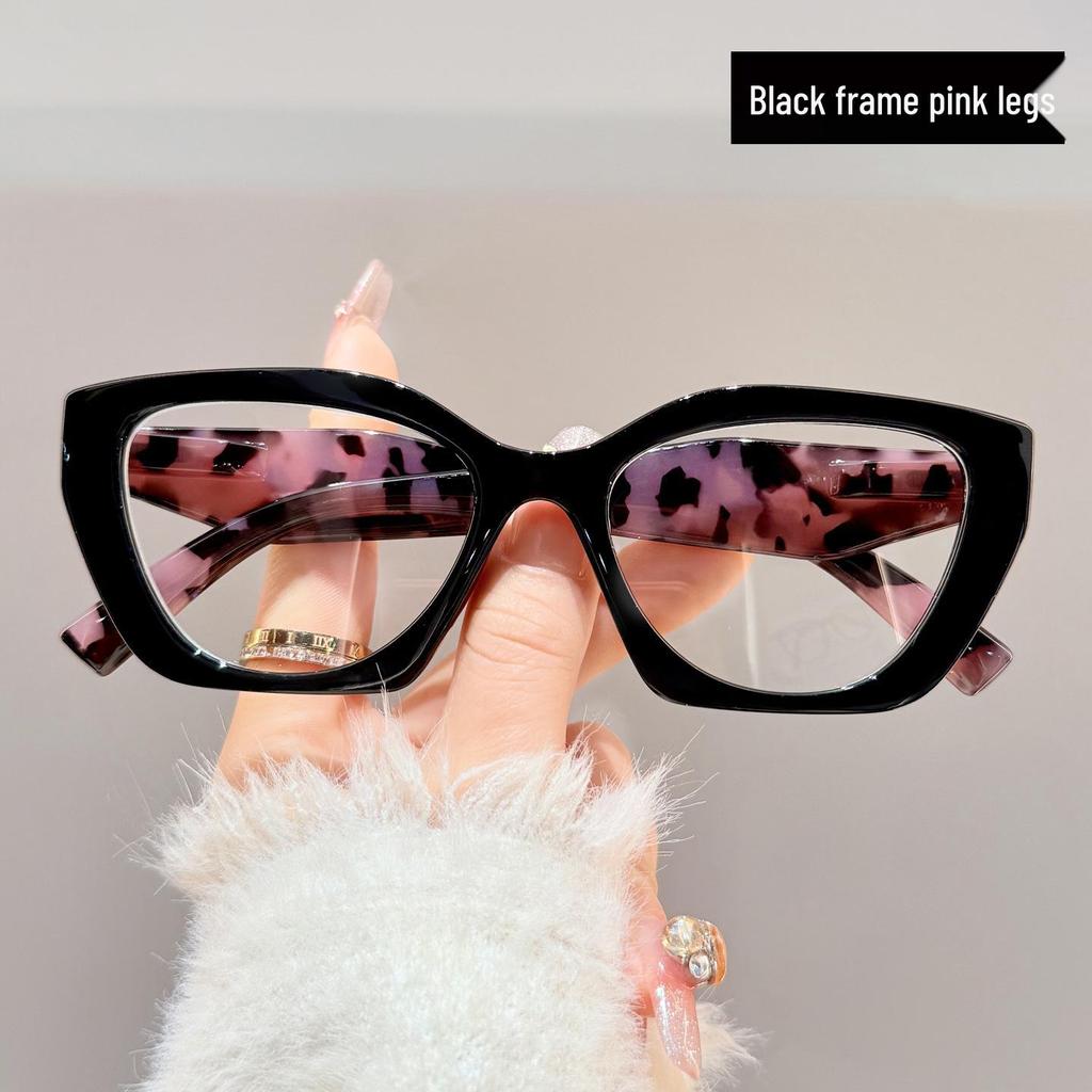 Женские ретро-очки для пресбиопии с леопардовым принтом и оправой с цветочным узором - Модные большие оправы для среднего и пожилого возраста.