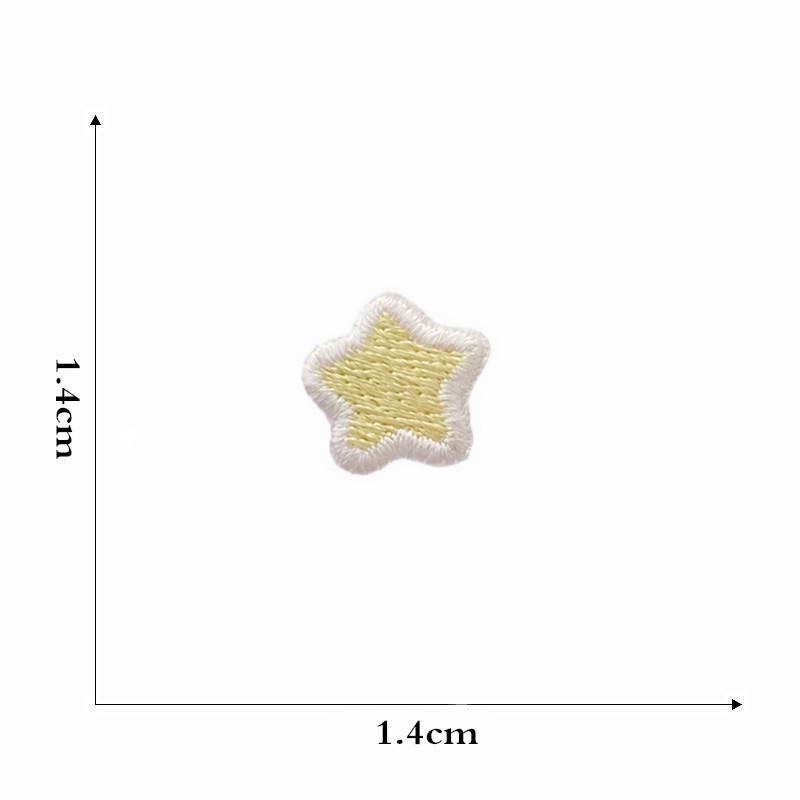 Вышитая нашивка в виде мультяшной радужной звезды для детской одежды