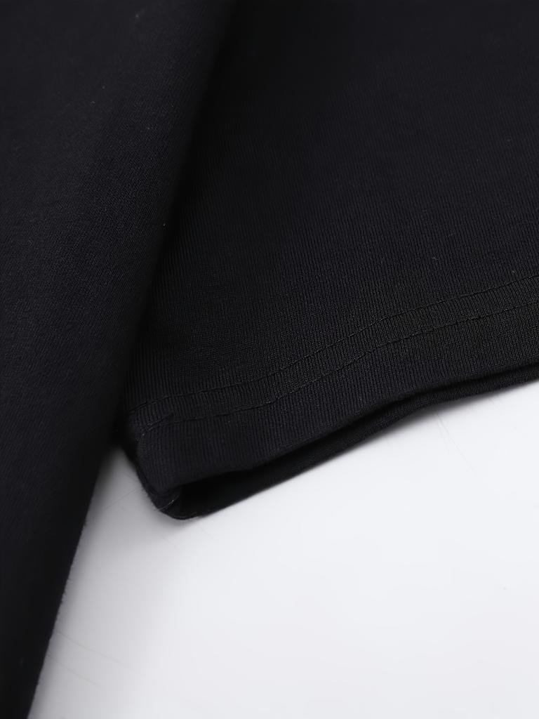 Skull Print T-Shirt for Men - Lightweight, Casual Crew Neck Tee with Short Sleeves, Funny Print, Suitable for Casual Wear