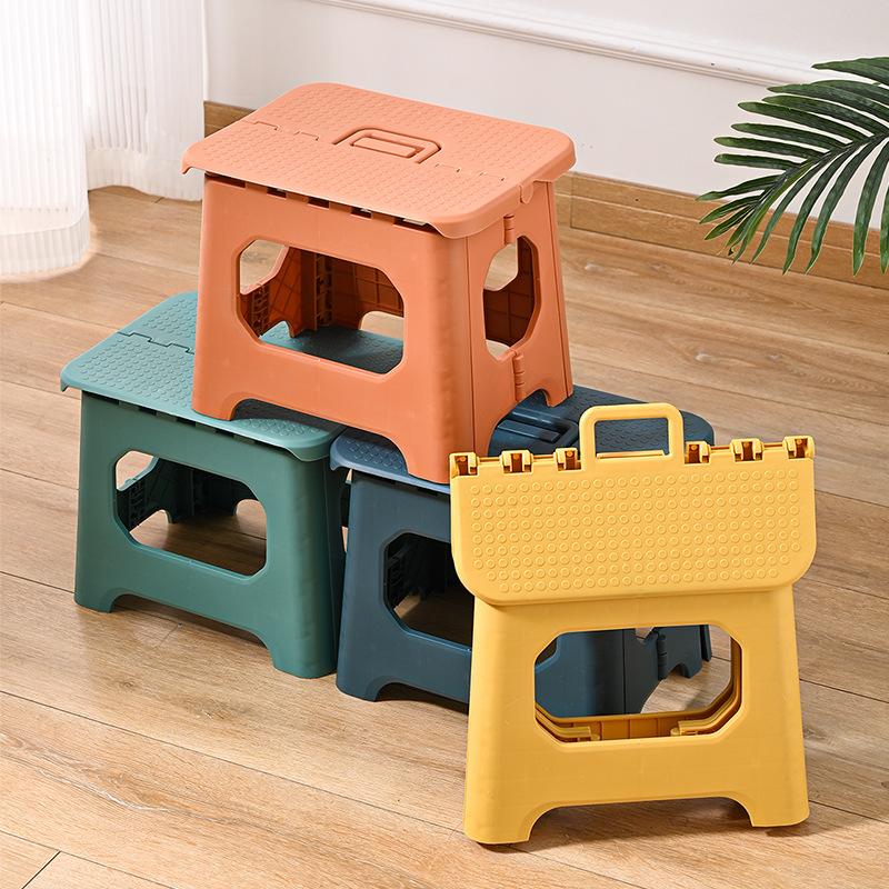 Modern Simple Outdoor Portable Plastic Bench Small Stool Folding Stool