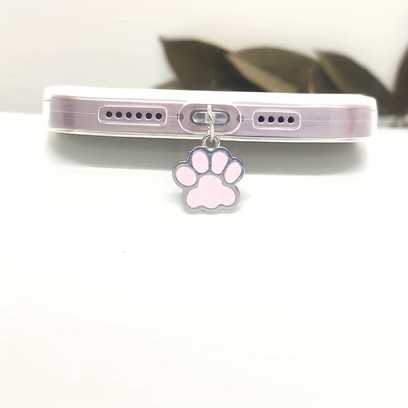 1 шт. ПВХ заглушка от пыли для смартфонов, глянцевая подвеска в виде лапы медведя, безопасная для домашних животных, декоративный аксессуар-заглушка для мобильного телефона