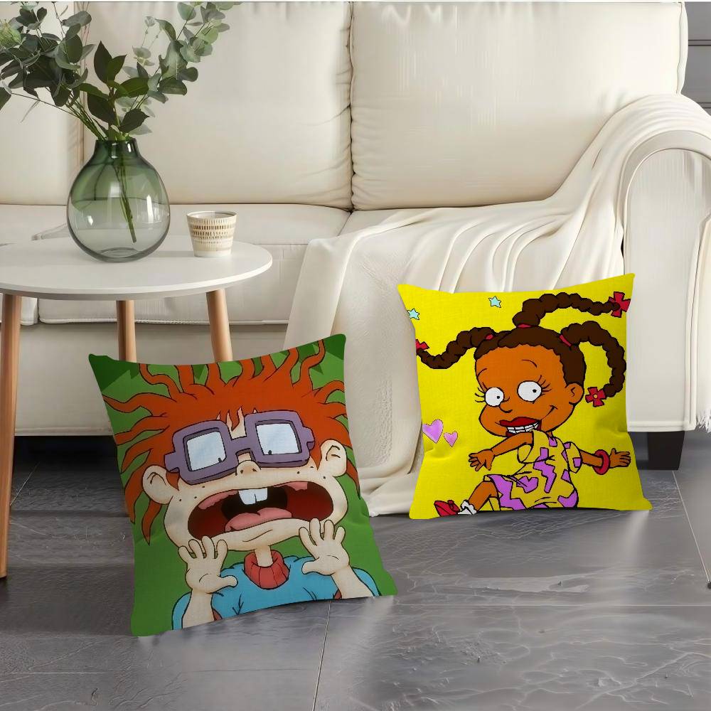 Классическая детская анимация R-Rugrats Подушка Наволочка Чехол для диванной подушки Украшение для комнаты Подарок для детей