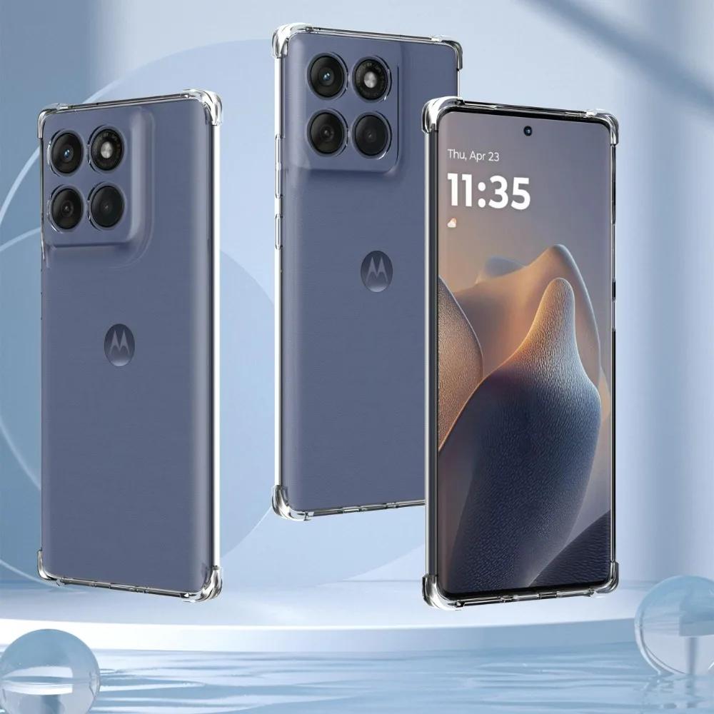 EUCAGR Амортизирующий чехол с подушками безопасности для полной защиты Motorola Edge 70 60 50 Fusion edge 50 Pro Neo Мягкий ТПУ Силиконовая задняя крышка Чехлы