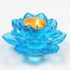 Цветной хрустальный глазурованный подсвечник Подставка для лампы «Масляный лотос» Высокотемпературный для лампы Храма Домашний подсвечник