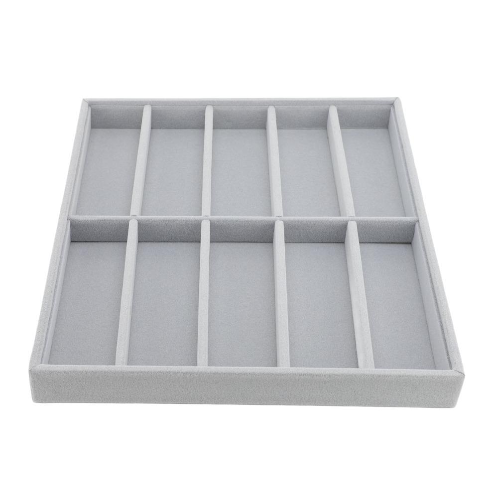 Compartment Design Sunglasses Storage Velvet Material Glasses Display Box Shop Exhibition