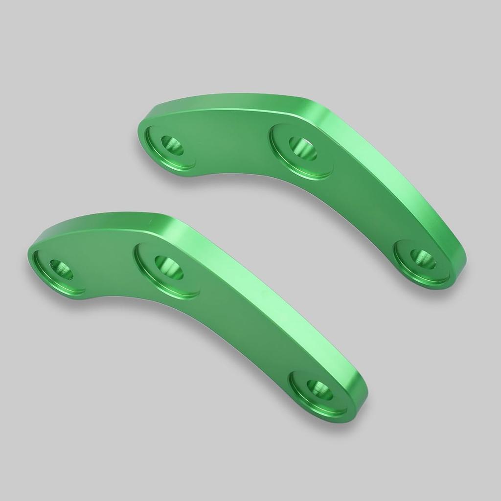 Комплект занижения мотоцикла HRuizq для Kawasaki Ninja 650, Z650 и Z650RS (Все модели) - Улучшает досягаемость ногами, включает задние рычаги занижения (зеленый)