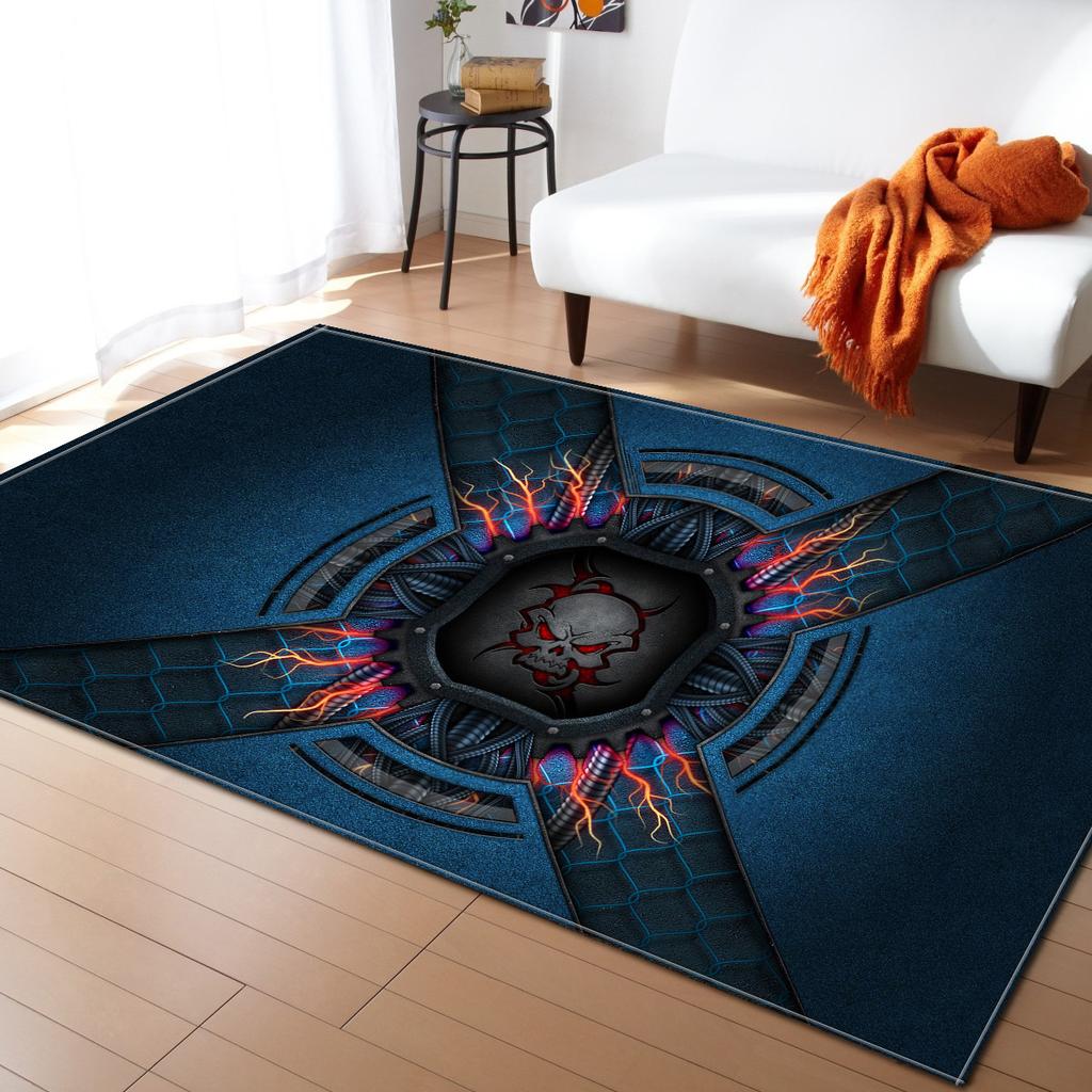 Skull Living Room Carpet Bedroom Dining Room Floor Mat