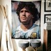 1PC Football Superstars Wall Hanging Printed Fabric Blanket Decorative Tapestries for Bedroom Living Room Home Decor