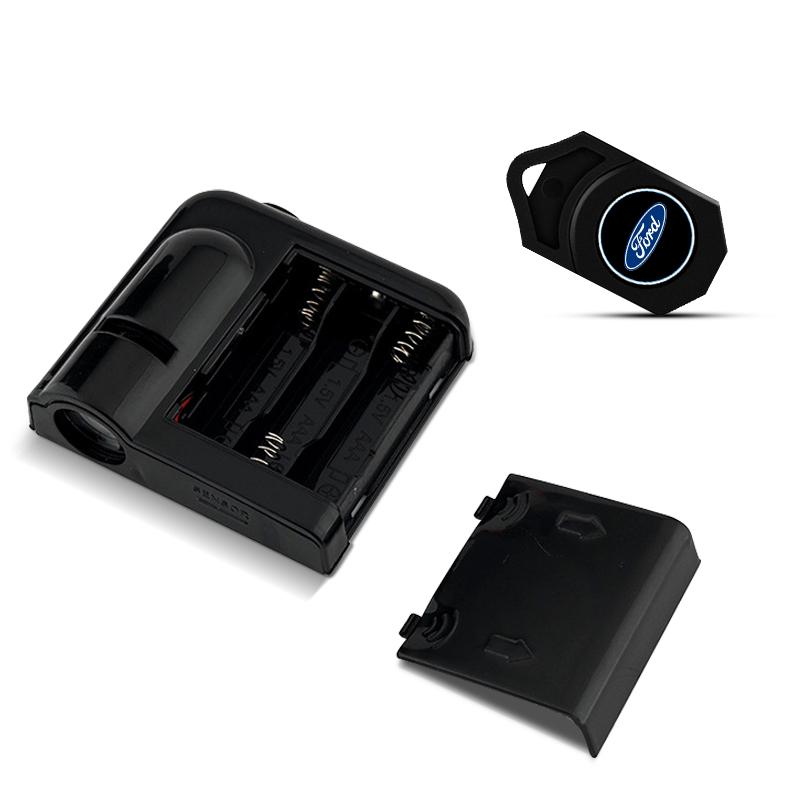 1/2 шт. Светодиодные проекционные лампы для дверей автомобиля, приветственный свет с эмблемой для Ford Focus Mondeo MK1 MK2 MK4 MK3 Fiesta ST Line Kugo Transit Escape Fusion Explorer