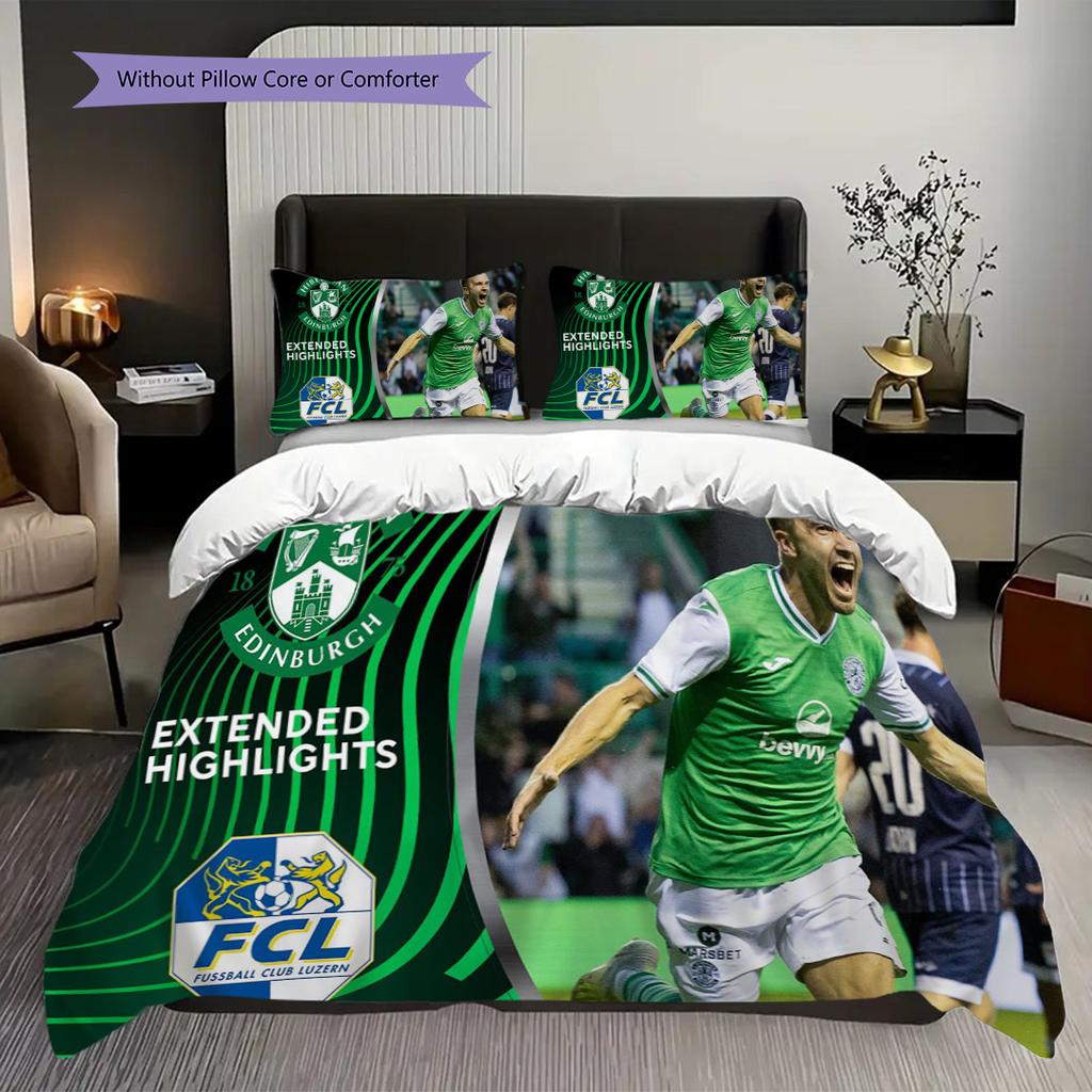 Hibernian Spirit Lives Bedding (1 * duvet cover + 2 * pillowcase, without core) 2D Flat Soft and comfortable Bedding set Duvet cover and pillowcase
