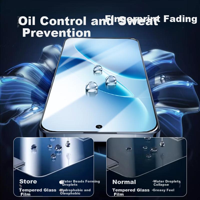 KOOLIFE [Anti-Chip Edge] Tempered Glass Screen Protector for vivo IQOO Z11 Turbo, Ultra-Thin Full Coverage HD Anti-Drop and Fingerprint Resistant Film