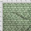 oneOone Cotton Flex Green Fabric Leaves Dress Material Fabric Print Fabric By The Yard 40 Inch