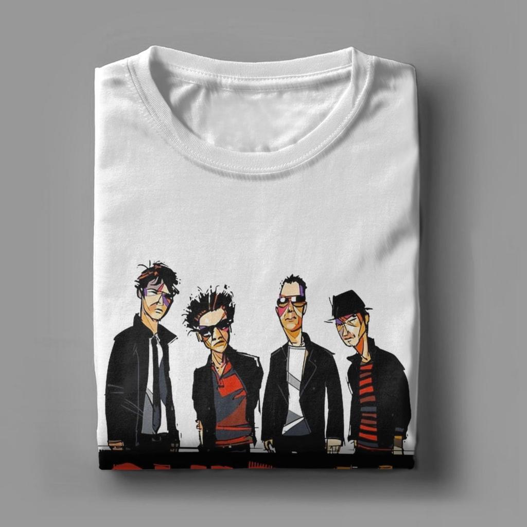 Novelty Band Sum 41 T-Shirt for Men Crew Neck Pure Cotton T Shirts SUM41 Punk Short Sleeve Tees Graphic Printed Clothing