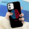 Krajews Анатомия Мозг Мягкий Чехол Для Телефона Для iPhone 18 17 Air 16 15 14 plus 11 12 13 pro max coque Чехол Fundas