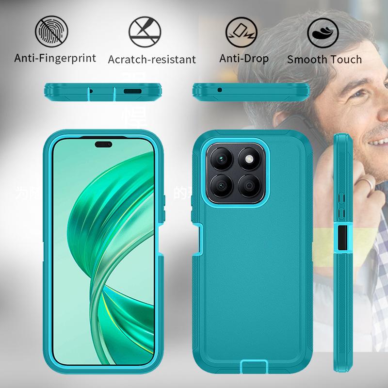 Защитный чехол-книжка 3-в-1 для Honor X8B/X8A 4G, противоударный