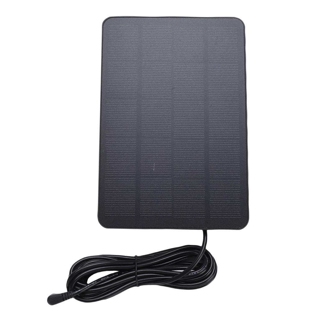 Security Camera Solar Panel Energy Saving High Effciency 4W Solar Panel Charger with Bracket for Outdoor Black