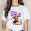 Funny Baby Hippo Moo Deng Tshirt Women Men Fashion T-shirt Streetwear Kawaii Cartoon T Shirt Harajuku Y2k Tee Tops Mange Clothes