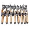 8Pcs Lathe Reduced Shank HSS Bench Twist Drill Bit Set CNC Metric 14-25.5mm