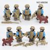 M8056 Military Building Block Figurine Small Particle Mosaic Doll Ornament Boy Toy Gift Bag