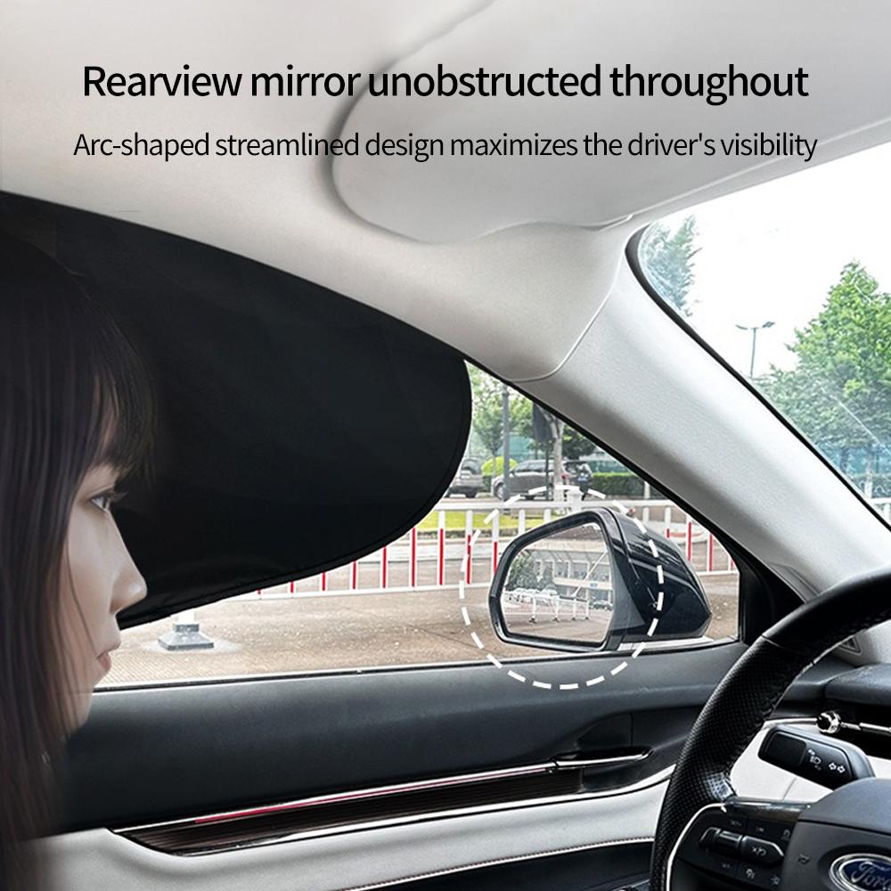 Heenvn Car Side Window Sunshade 4Pcs Electrostatic Adsorption For Tesla Model 3 Highland /Y Juniper 2025 Anti-UV Foldable