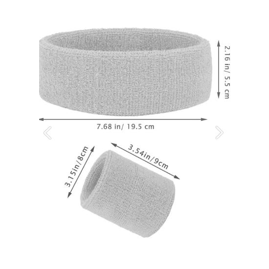 Sports Sweatband - Wristband - Sports Hair, Sweatband Set 1 Set