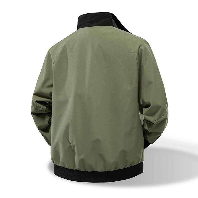 New Stand-up Collar Jacket Men's Jacket Three-bar Outdoor Casual Jacket Top