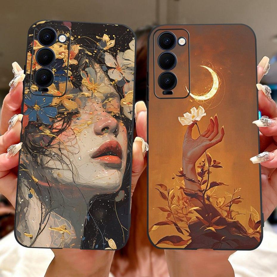 Fashion Painting Case For Tecno Camon 18 18i 18T 18 Premier Soft Silicone TPU Phone Cases For Camon18 18 P 18T Covers Bumpers