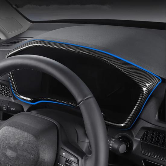 Carbon fiber ABS Dashboard decor frame Trim For  2024 Honda CRV CR-V