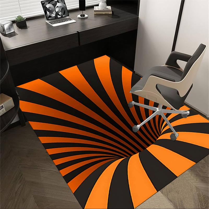 1PC Stripes Circle Extra Large Non Slip Floor carpet, Office, family, Studio Large Area Rug Indoor Rugs, Bold Statement Piece