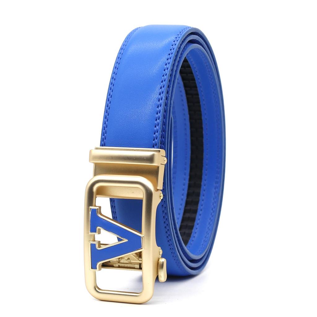 High-End Men's Genuine Leather Automatic Buckle Cowhide Belt - Versatile Fashion Accessory