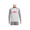 Liverpool F.C. Strike Elite Color Block Letter Print Training Long Sleeve Retro Football Shirt Men Tops Smoke-Gray DR4496-015
