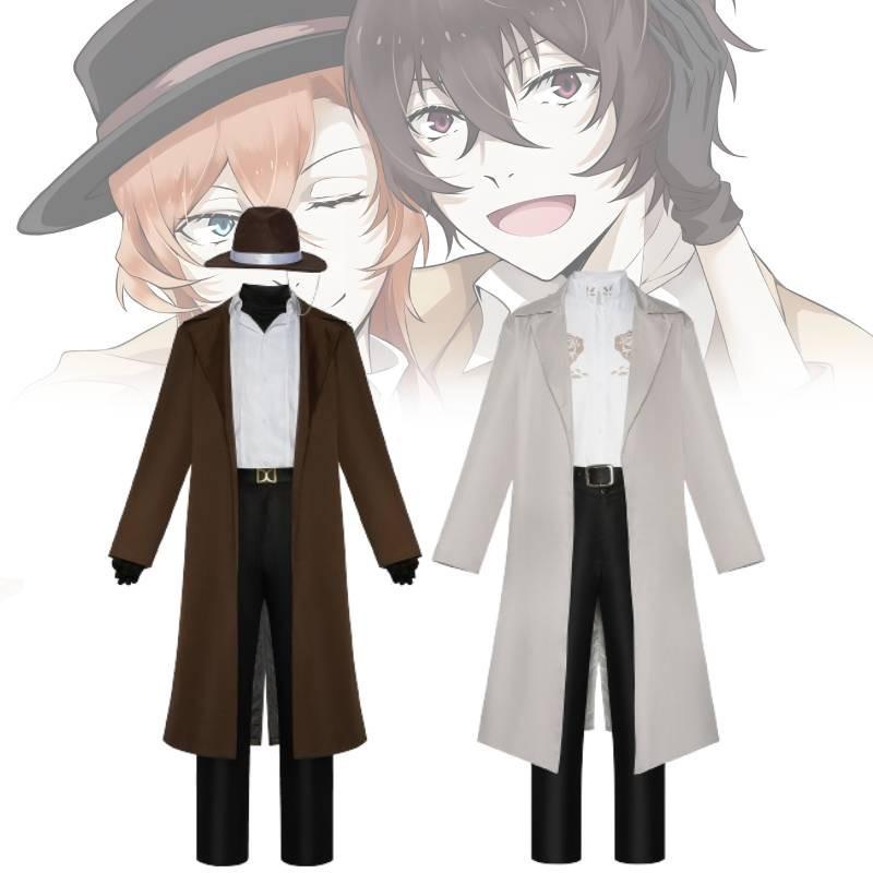 Удобные костюмы для аниме-косплея для геймеров Bungo Stray Dogs Dazai Chuuya Мягкая ткань