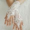 Hollow Fingerless Wedding Lace Wedding Dress Short Bracelet Gloves Halloween New Bridal