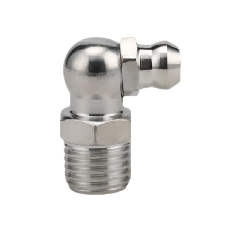 Nickel-Plated 90-Degree Right Angle Grease Nipple