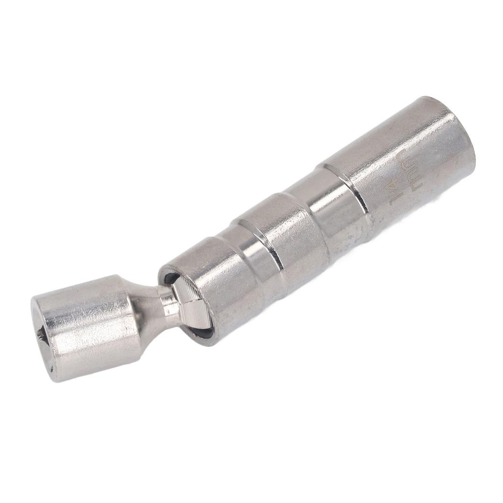 Universal Sparking Plug Socket CRV 14mm 12 Point Magnetic 38in Square Hole Rustproof Sparking Plug