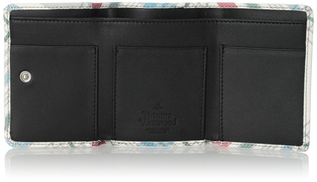 Кошелек 52010013U SAFFIANO PRINT MADRAS CHECK [Vivienne Westwood] Складной в три раза [предмет]