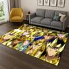 Мультяшный ковер-коврик Saint Seiya Anime для спальни, гостиной, дивана, игровой комнаты, коврик для прихожей, декор для дома, коврик для детской игровой зоны, нескользящий, подарок