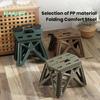Folding Step Stool Strong Load-bearing Heavy-Duty Chair Travel Use Compact Collapsible Chair with Handle Camping Supplies