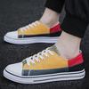 Mixed Colors Low Top Men Casual Shoes Fashion Canvas Shoes Breathable Flat Men's Sneakers Youth Wild Trendy Street Model Shoes