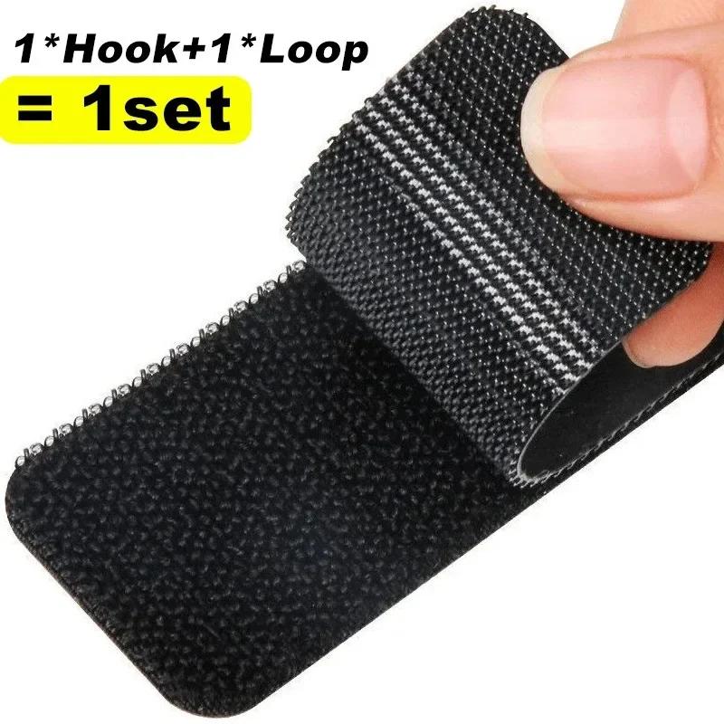 Wholesale Auto Adhesive Velcros Sewing Hook-and-loop Fastener Cable Organizer Self-adhesive Tape Attaches Double-sided Fixed DIY