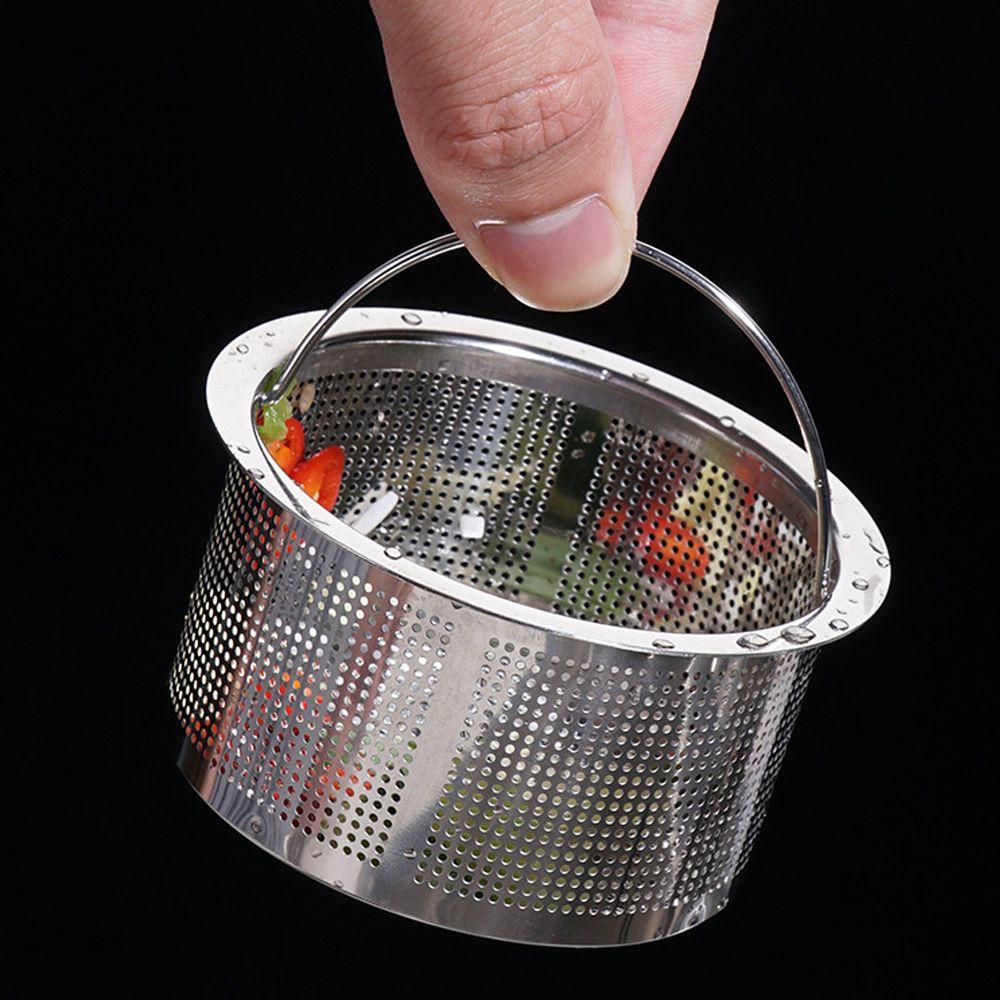 Сливной кран из нержавеющей стали, заглушка для очистки, фильтр, корзина, дуршлаг, сито для раковины, ловушка для пищевых волос