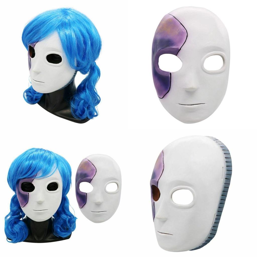 Латексная маска Салли Фейс для косплея с удобной посадкой, идеально подходящая для Хэллоуинских вечеринок