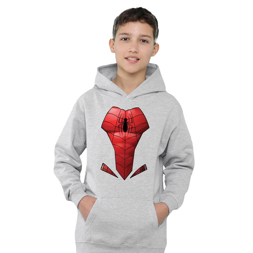 Spider-Man Childrens/Kids Costume Heather Pull Over Hoodie