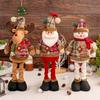 Jingchen Christmas Telescopic Doll: Santa Claus & Snowman Window Display Ornament