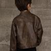 2025 Korean Style Toddler Leather Jacket - Fashionable Spring & Autumn Outerwear for Boys & Girls