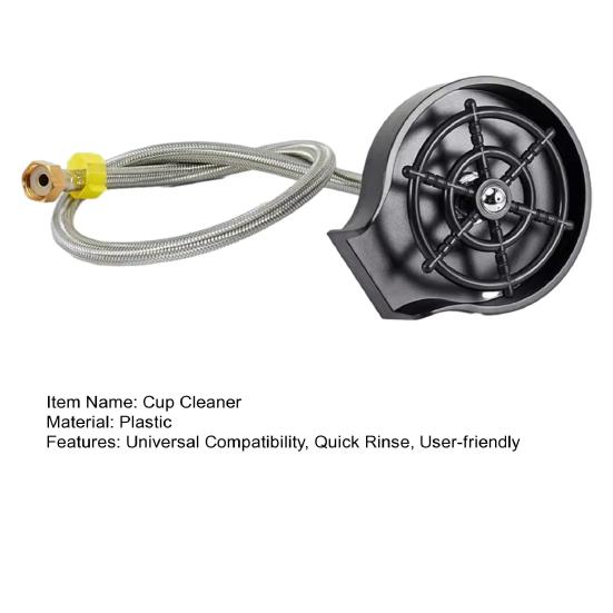 Cup Rinser for Kitchen Sink Quick Rinse Universal Sink Bottle Washer Glass Washer for Cups Tumblers Baby Bottles Wine