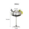 Stainless Steel Coupe Cocktail Glass