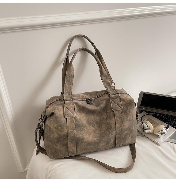 Повседневная дорожная сумка-тоут большой вместимости женская 2025 новая модная ретро-сумка через плечо